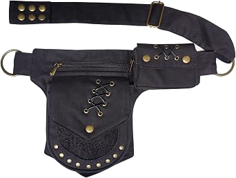 Larswon Renaissance Bag Leg Pouch for Women Renaissance Belt Festival Hip Thigh Pack