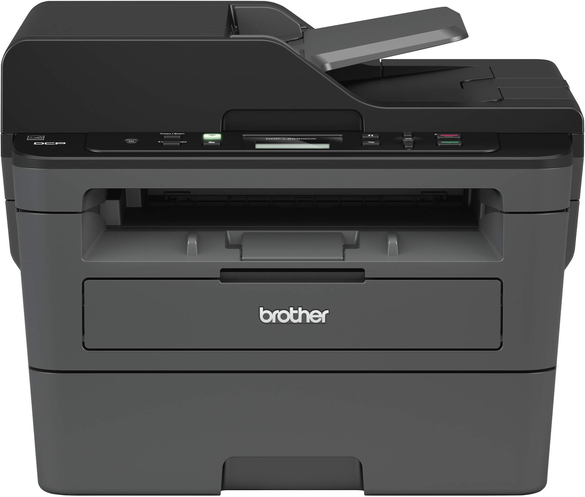 Brother Printer RDCPL2550DW Monochrome Printer with Scanner and Copier 2.7inch (Renewed), black