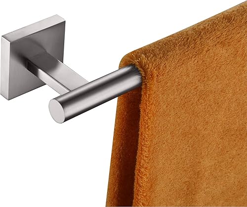 KOKOSIRI Toallero de baño, toallero para baño, cocina, collar de 32 pulgadas, níquel cepillado, acero inoxidable B4005BR-L32