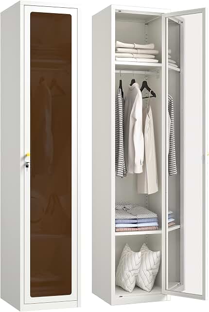 Tall Metal Locker with Glass Door
