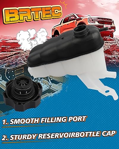 Miniatura 4 de Depósito de refrigerante con tapa para Chevy Silverado Suburban Tahoe Avalanche 2007-14 para GMC Yukon Depósito de refrigerante