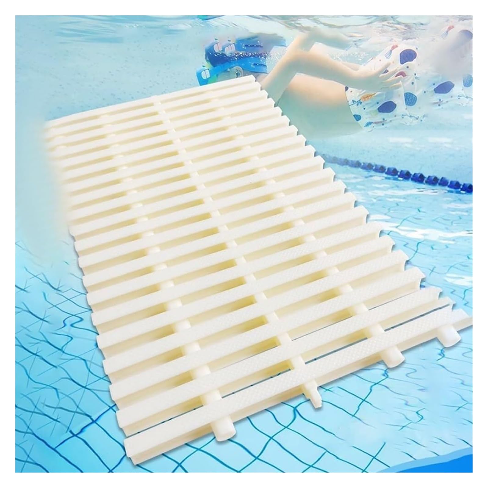 GLDYTVF Durable 18cm White Pool Drain Grate - Overflow Channel Cover for Effective Pool Maintenance Drainage Solution for Clean and Safe Swimming Pools