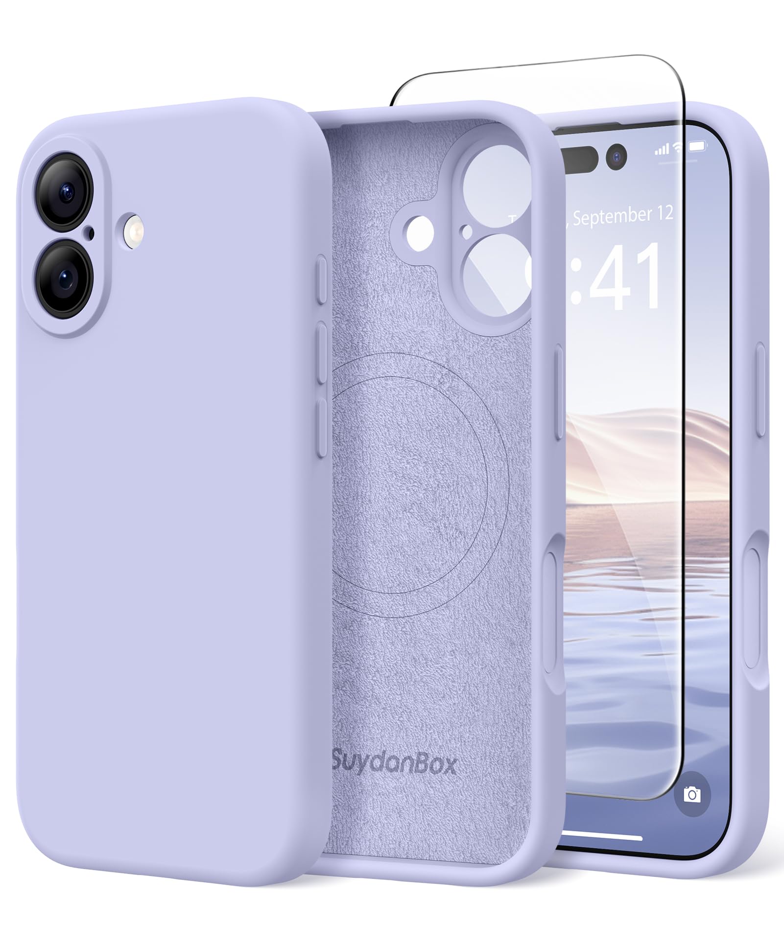 Magnetic for iPhone 17 Case Silicone Lilac