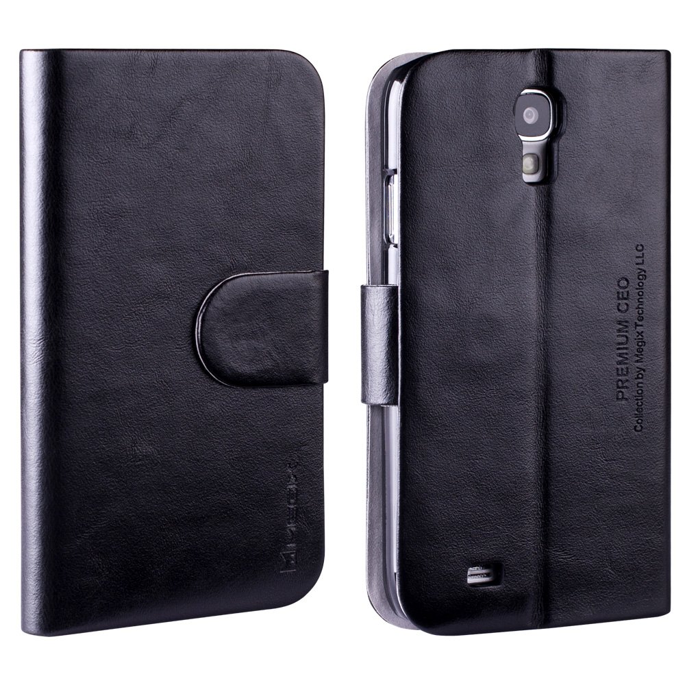 Megix TechnologyPremium CEO-Royal Series Case with Screen Protector for Samsung Galaxy S4 - Retail Packaging - Black