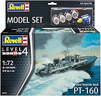 Vista 2 de Revell Juego de modelos 65175 Patrol Torpedo Boat PT-160 172 Escala 172 sin construirsin pintar Kit de modelo de plástico con pegamento profesional