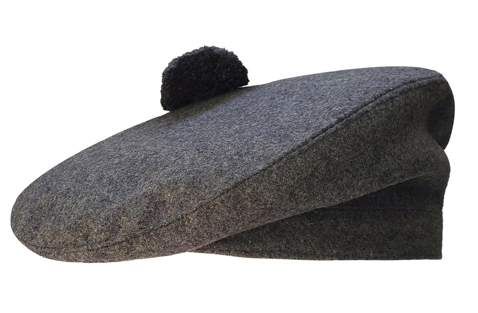 Stitchify Men's Grey Tam O Shanter Hat Bonnet Beret Balmoral Scottish Army Cap - Size 59
