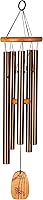 Woodstock Tibetan Prayer Wind Chime 24" Bronze Tubes Outdoor Garden Decor - Inspirational Memorial Gift TPCBR