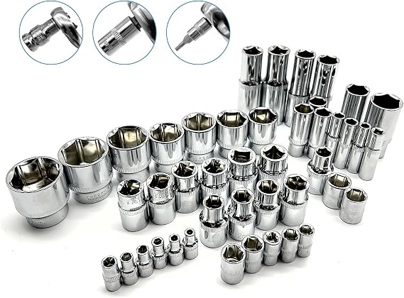 Ratchet Wrench Socket Set DIY Tools, Bits, with Case (94PCS)