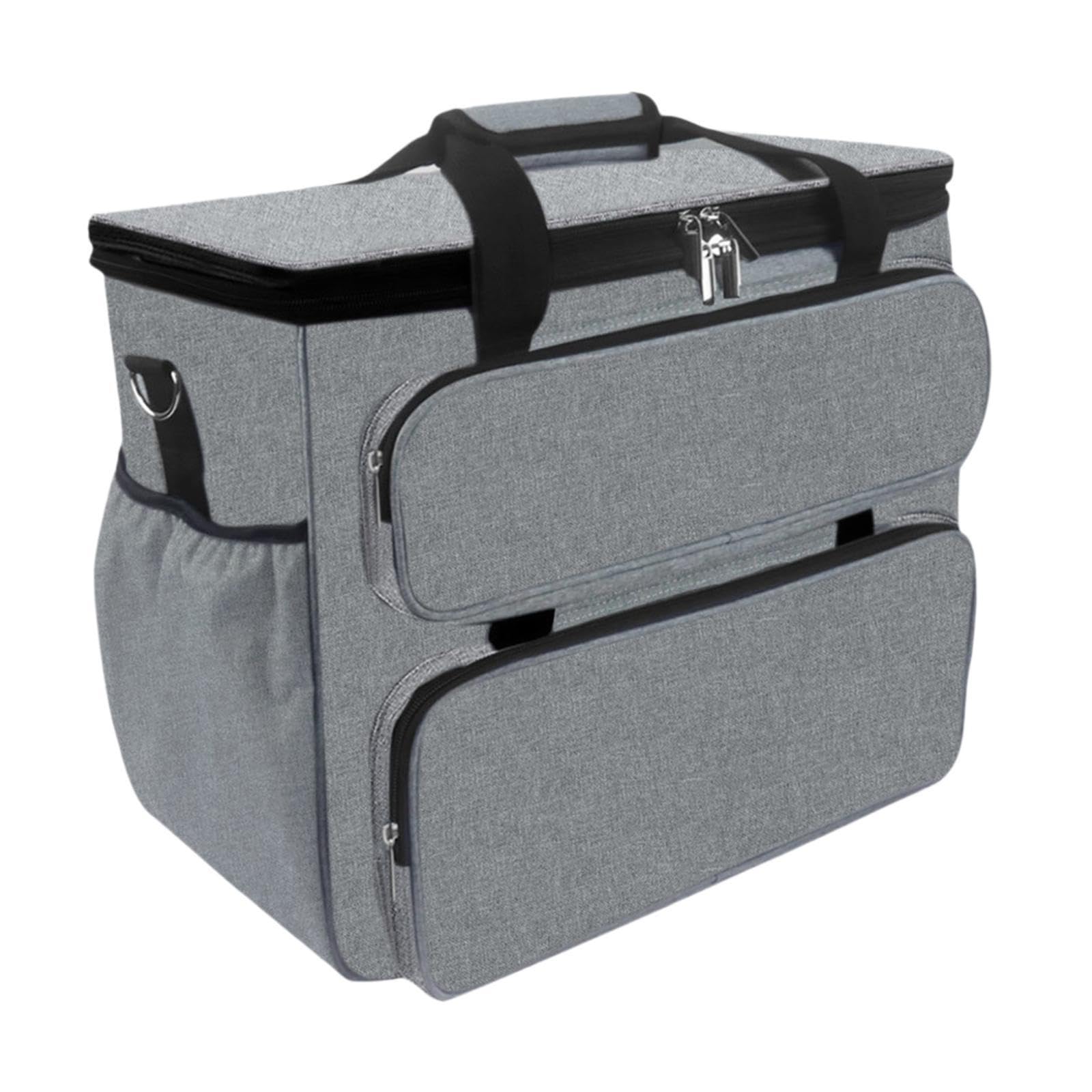 LIXSAZSE Estuche de costura con compartimentos con cremallera para una | organización óptima. Gran capacidad y múltiples bolsillos. Asa de viaje para
