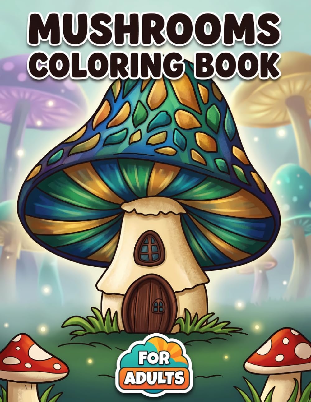 Mushrooms Coloring Book: A Delightful Collection Of Cute Woodland Scenes For Adults And Teens Seeking Relaxation And Artistic Joy