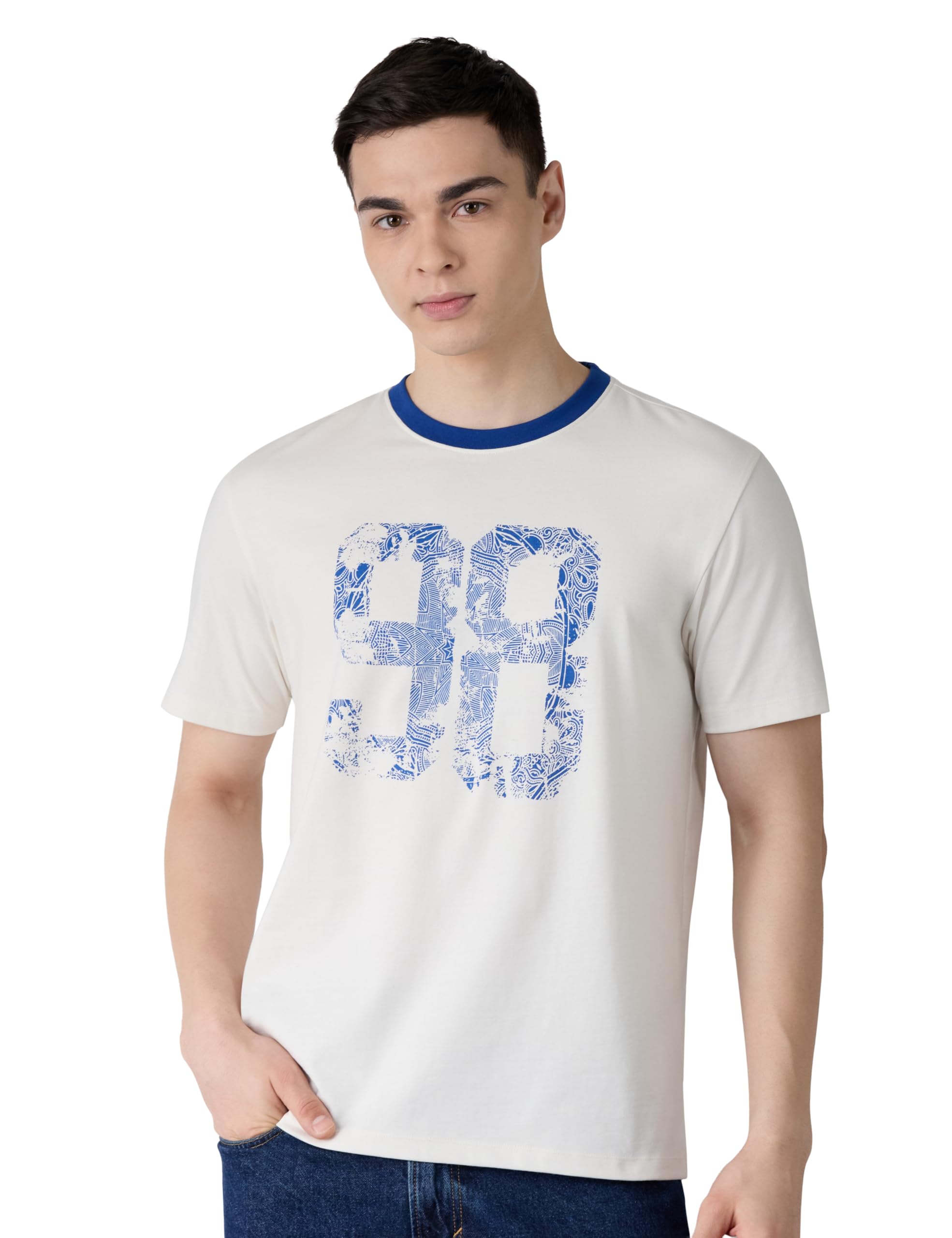 Men Regular Fit Ringer T-Shirt | Half Sleeves | Graphic Printed | Available in Plus Size-image-43