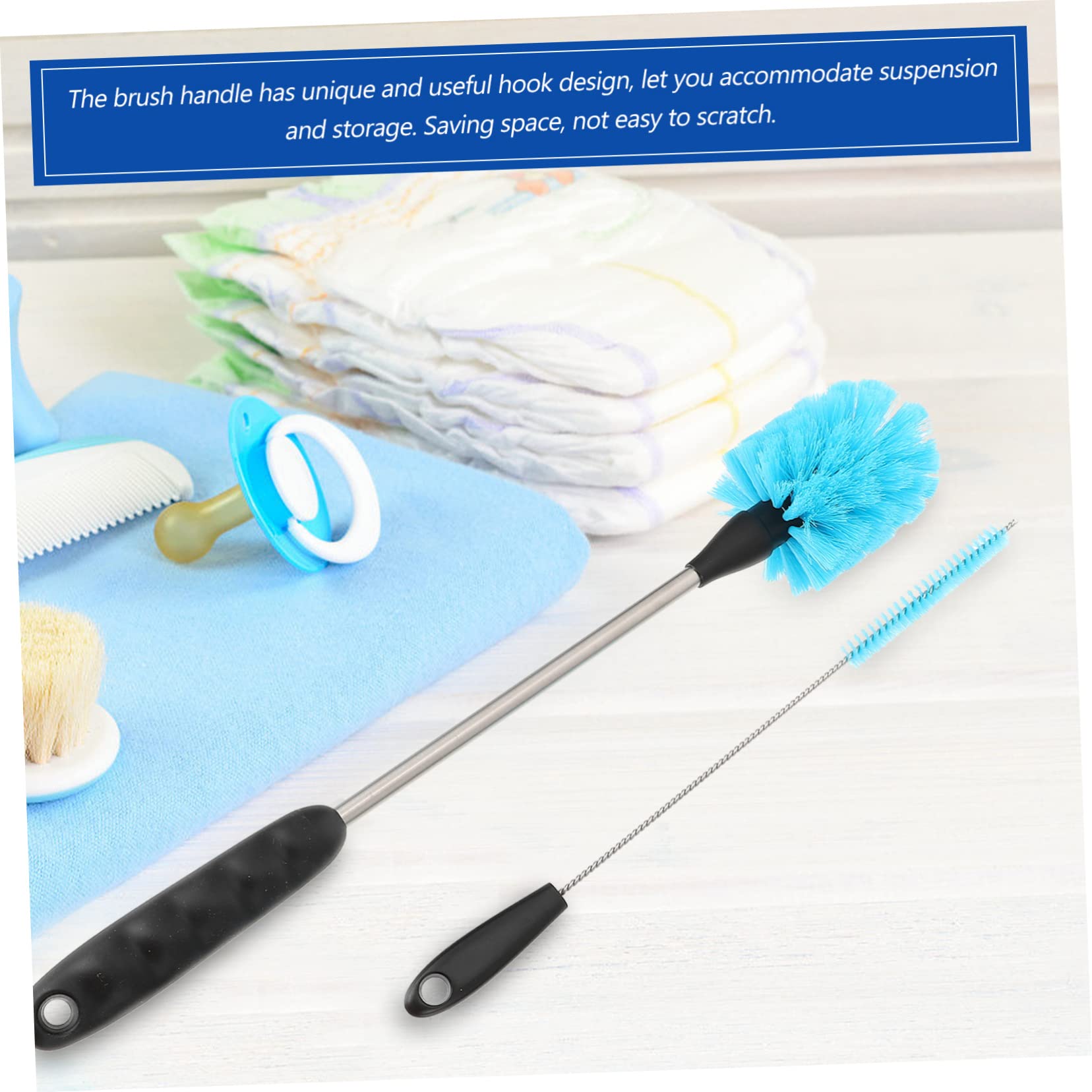 Cepillo de limpieza de cocina de mango largo, herramienta de limpieza de tazas para el hogar, duradero y eficaz, ideal para lavar platos y fregar la cocina