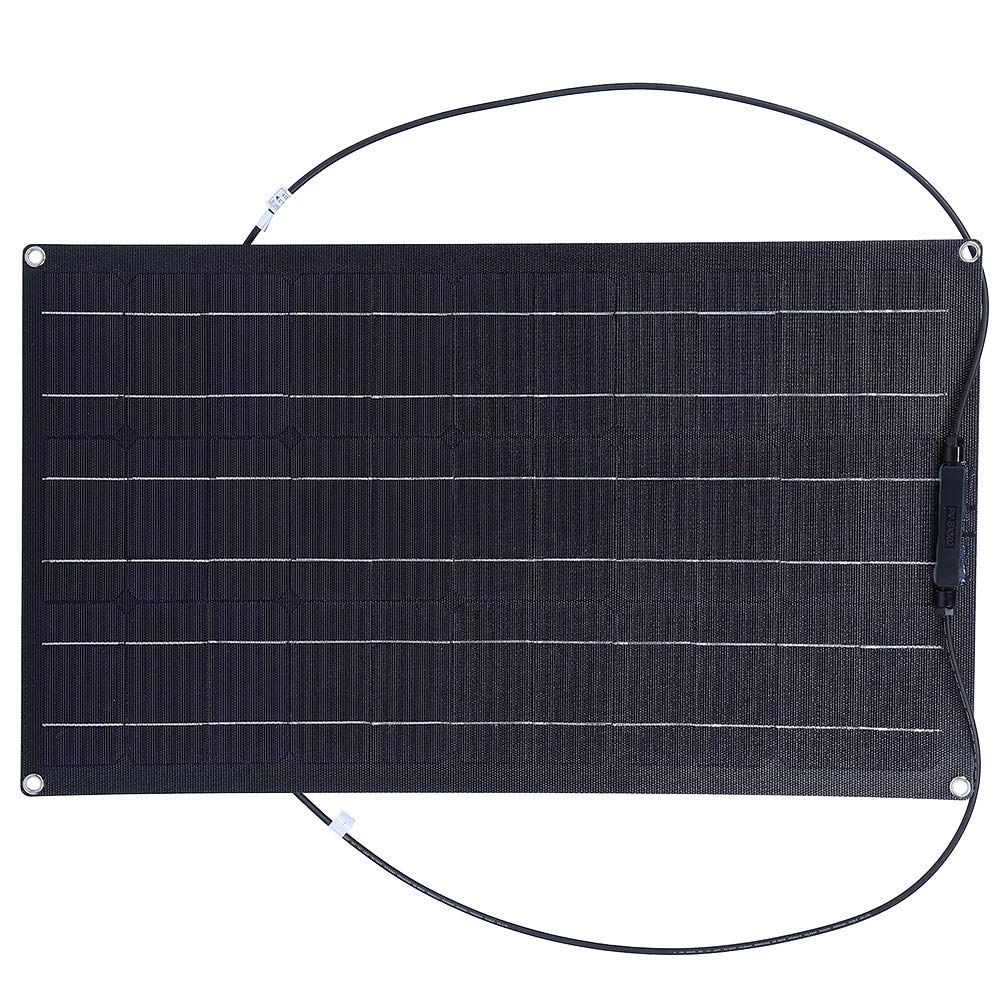 Pannello Solare Flessibile da 50 W per la Ricarica Off-grid | Costruzione leggera e durevole, alta efficienza, adatta per , barche, uso esterno