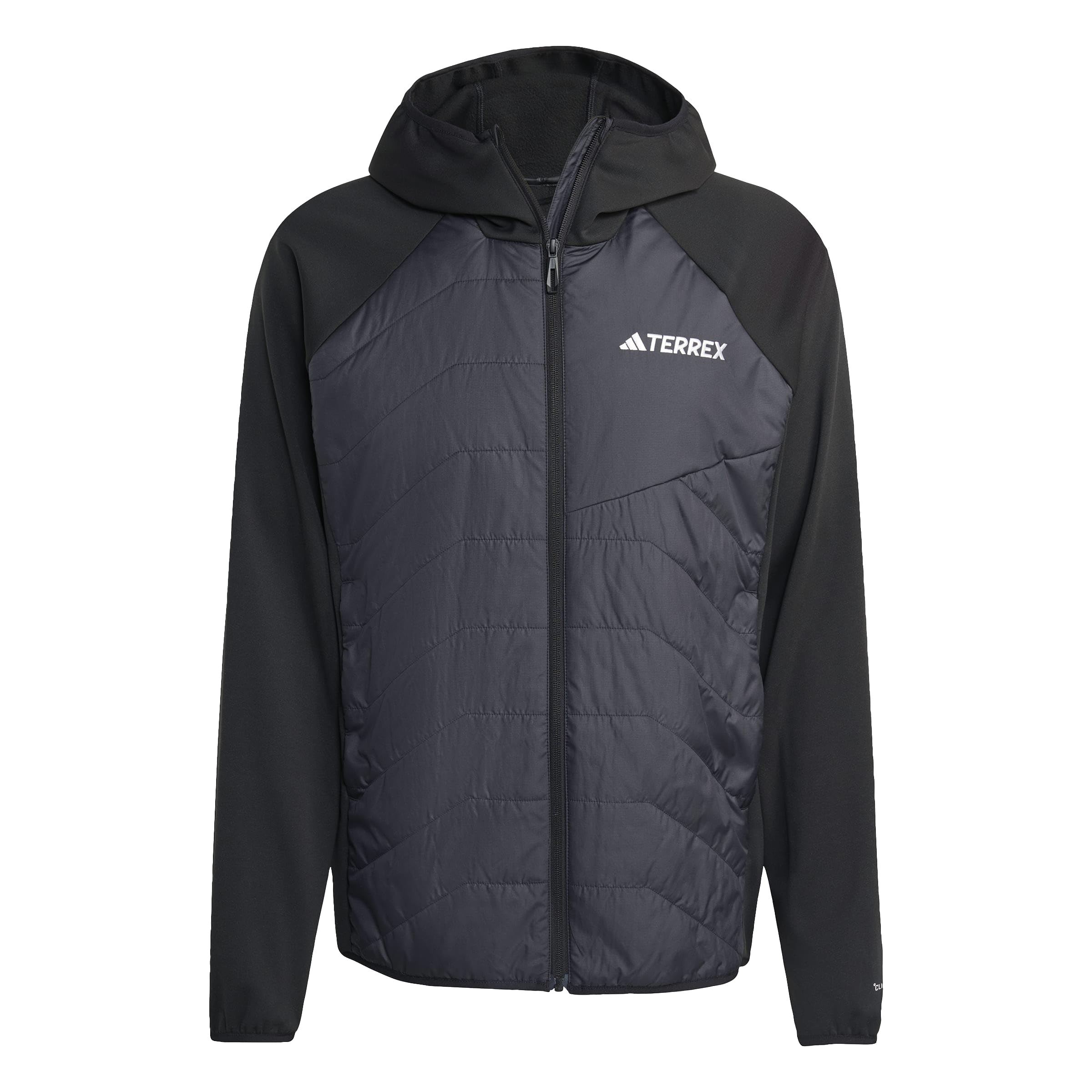 adidas Men's Terrex Multi CLIMAWARM Insulated Hybrid Hooded Jacket, Black, XS