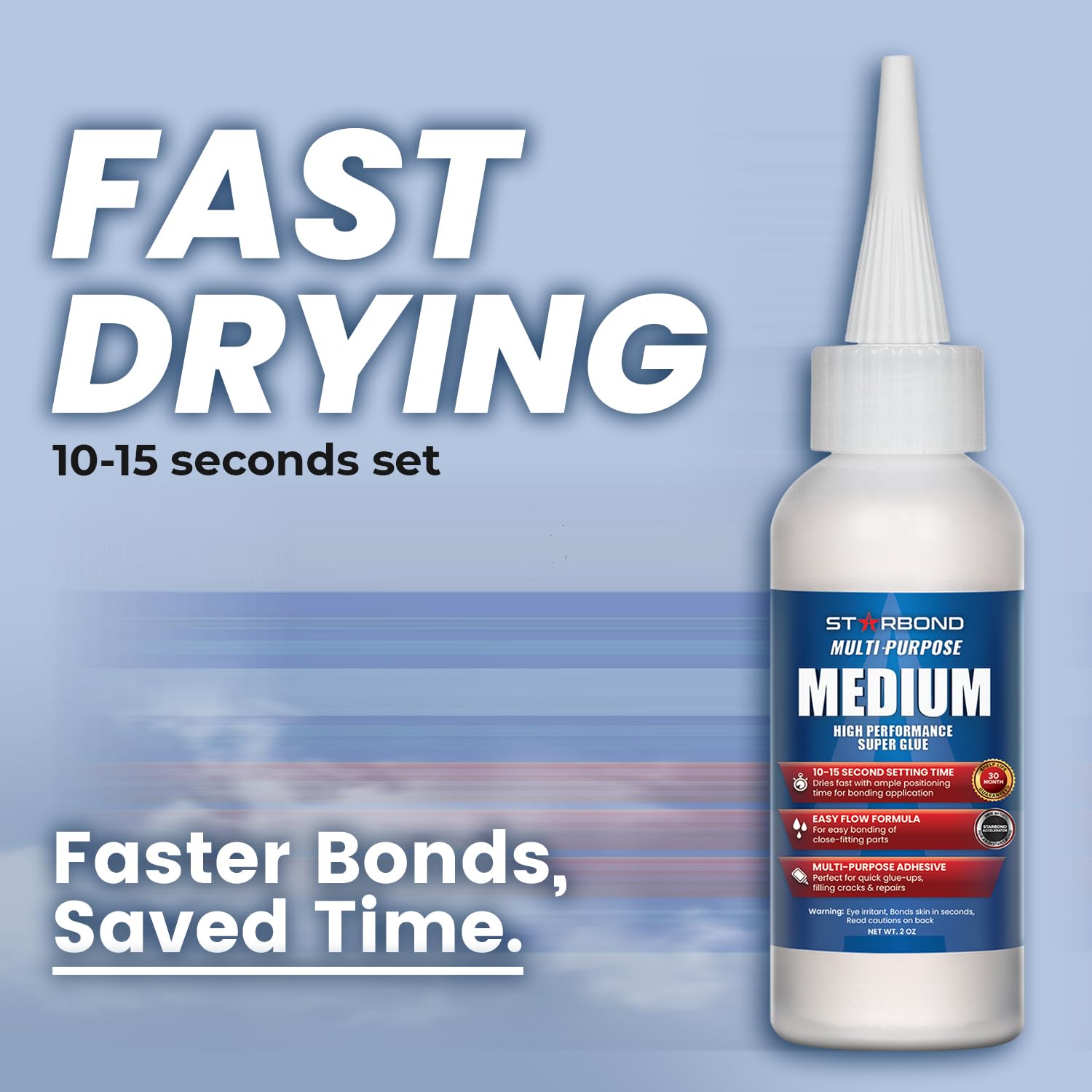 Starbond Super Glue Pro Kit - Strong & Fast CA Glue -2