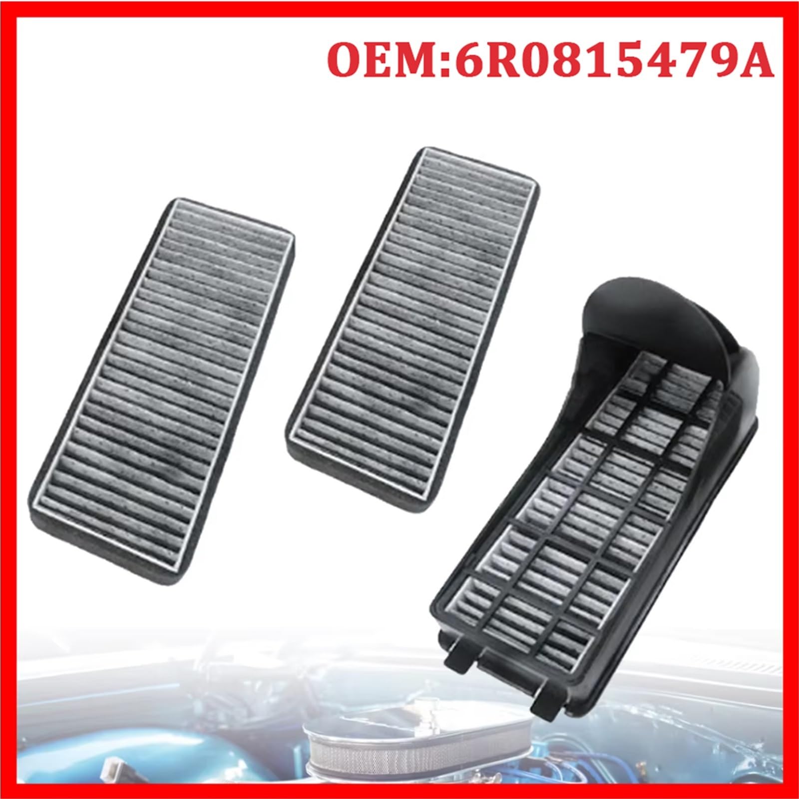 Filtr powietrza silnika 6R0815479A Zespoły filtrów zewnętrznych samochodu Filtr powietrza pasuje do Volkswagen Polo Jettas Saveiro Vento Ameo Filtr powietrza