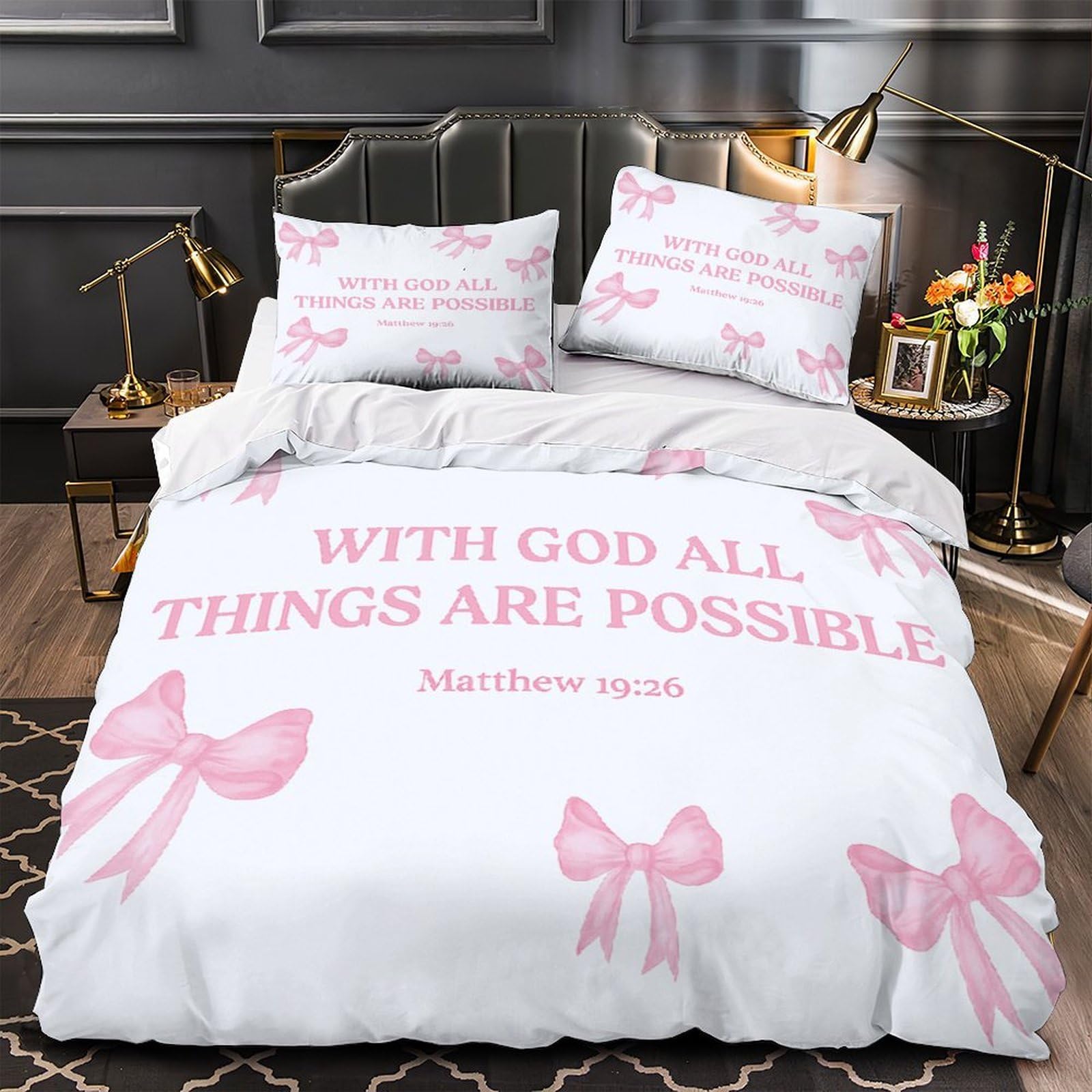 Housse de couette 260x220 camouflage rose et taies d'oreiller lit 3D imprimée forêt