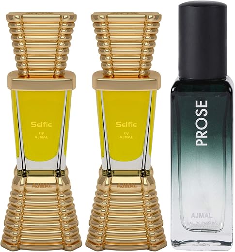 Ajmal Selfie and Aura each of 10ml CP & Prose EDP 20ML Pack of 3 (Total 30ML) for Men & Women