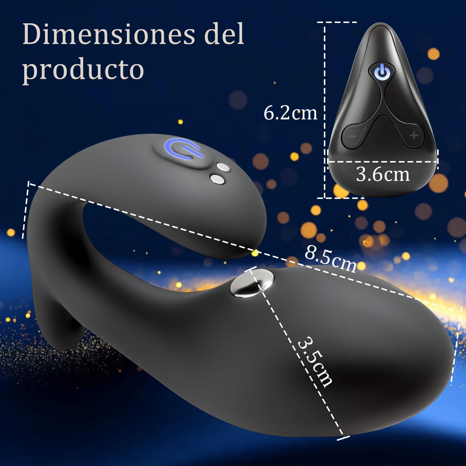 Electroestimulación Vibradores Anales Estimulador de Próstata Hombre Vibradores Punto G Mujeres Dilatador Anal Electroshock Buttplug 7 Modos de Electroestimulación 12 Modos de Vibración Bdsms Sex Toy
