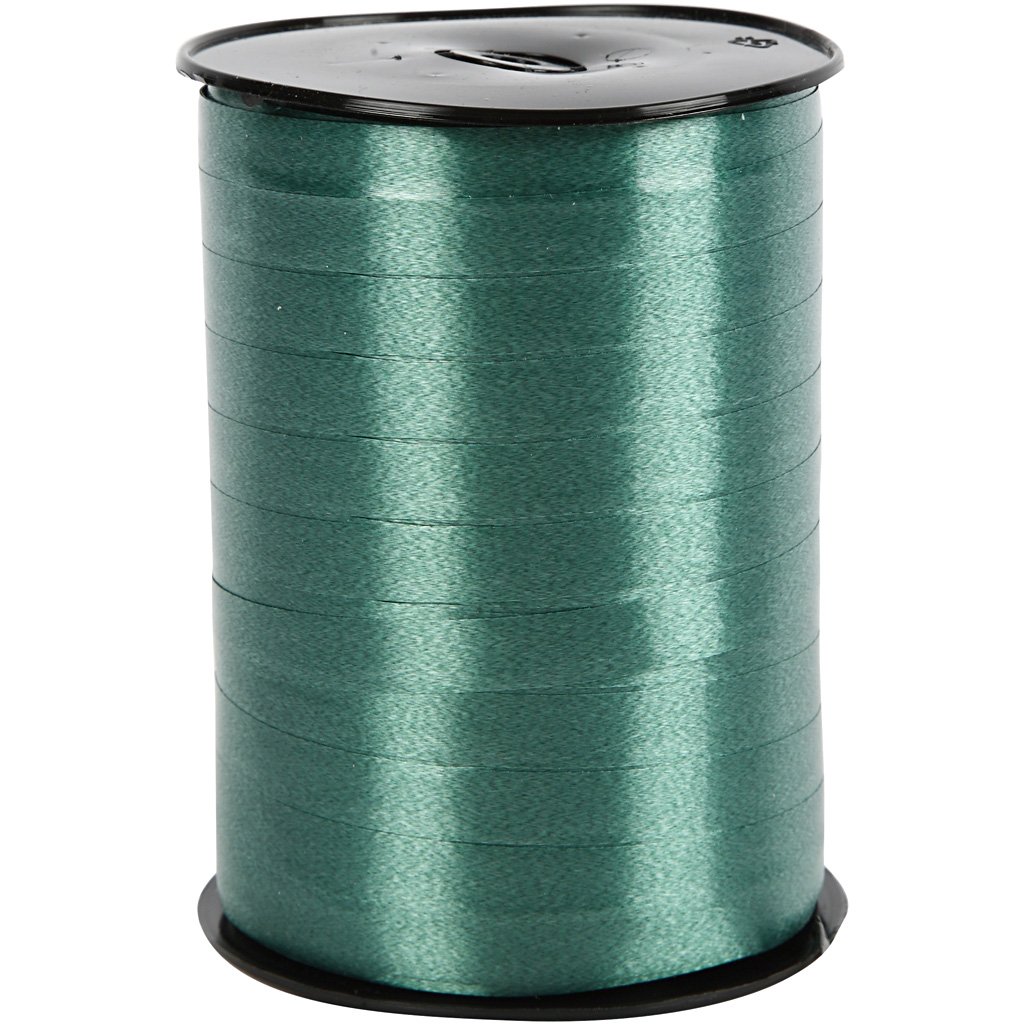 Creativ Company 250-Piece Gift Ribbon, Dark Green