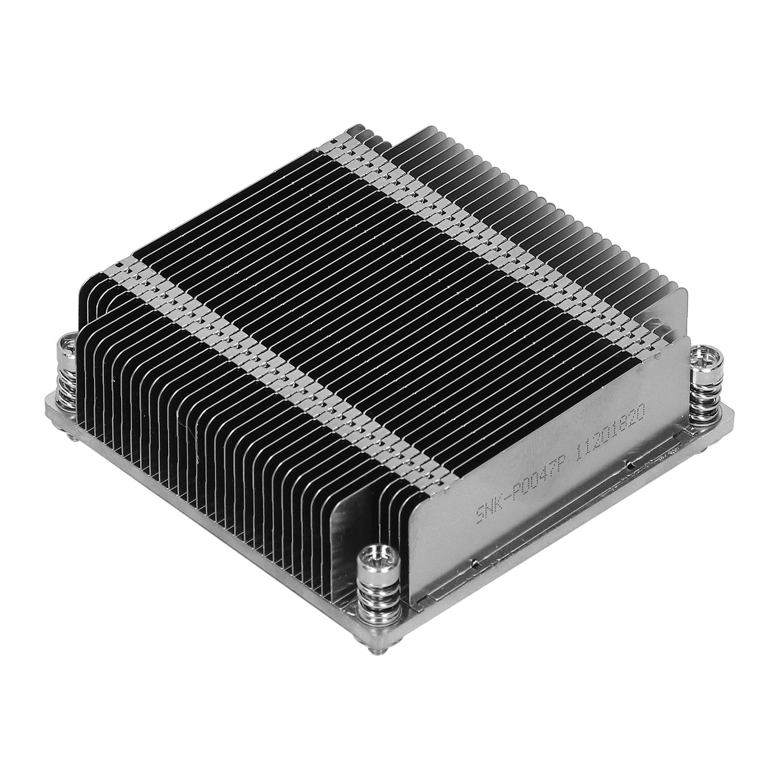 SNK - P0047P 1U Disipador de calor pasivo para CPU para servidores Supermicro X9 y X10, piezas de refrigeración metálicas compatibles con zócalo LGA2011 para servidores 1U UP y DP