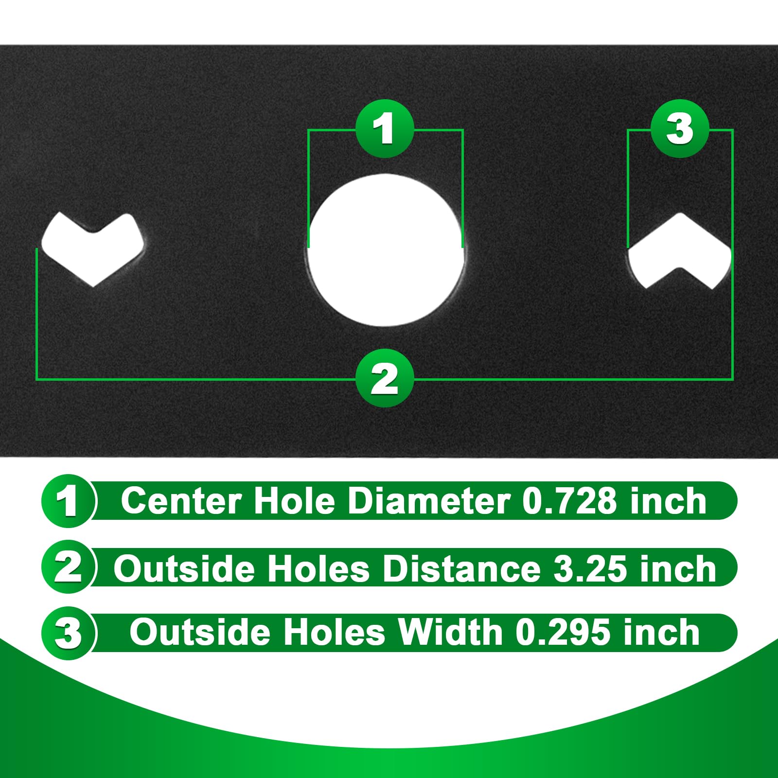 Wadoy Paquete de 2 cuchillas de cortacésped de 21 pulgadas compatibles con Greenworks de 21 pulgadas, pieza de repuesto para MO40L03, MO48L4422, MO40L4413
