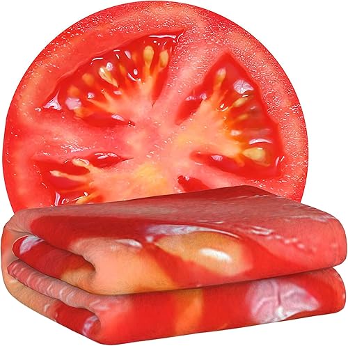 Miniatura 2 de Alidamo Manta de tomate para envolver mantas suaves de microfibra de primera calidad, regalos novedosos para adultos, niños y adolescentes, 60