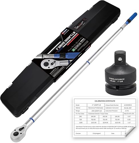 Vista 12 de Llave dinamométrica de 1/2 pulgada con clic de doble dirección, llave dinamométrica profesional de clic de doble dirección 10-170