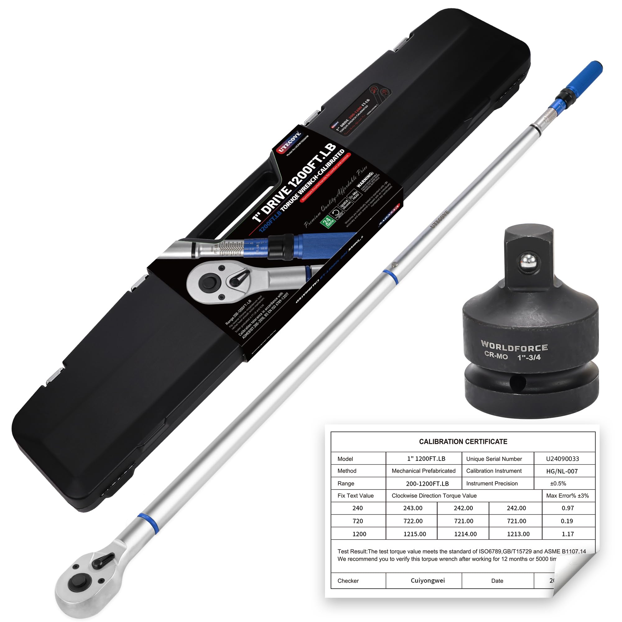 UYECOVE 1-Inch Drive Click Torque Wrench