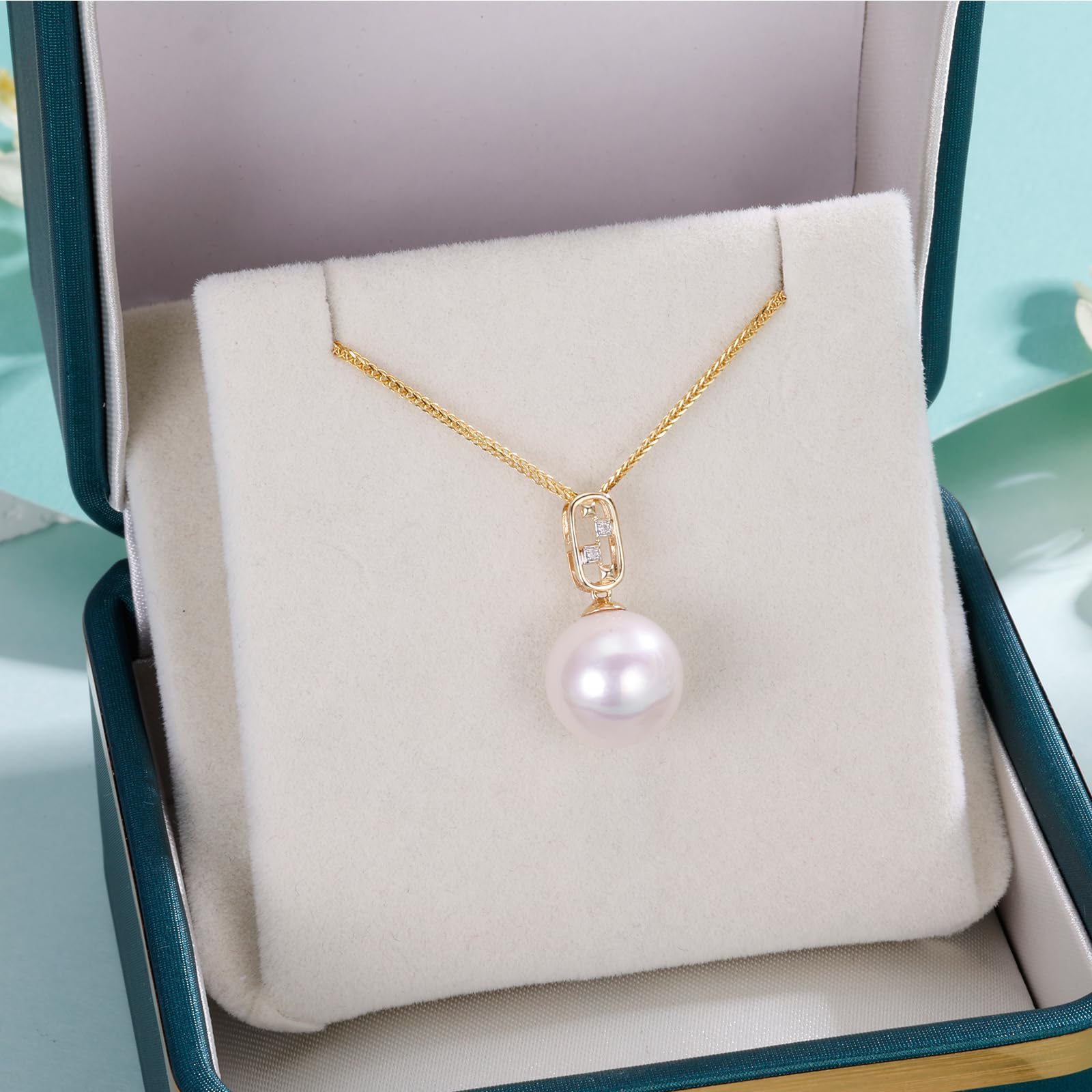 Geschenk für Ehefrau, Hochzeit, Geburtstag, Jahrestag, Schmuck, Muttertagsgeschenk für Mutter, Perlenkette, Geschenk für Frauen, Weihnachtsgeschenke, Valentinstagsgeschenke für sie, pearl