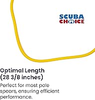Vista 3 de Scuba Choice 3/8" Rubber Hand Pole Spear Sling, 28-3/8" Long – Durable, High-Performance Spearfishing Tool, Lightweight & Compact Design for Easy