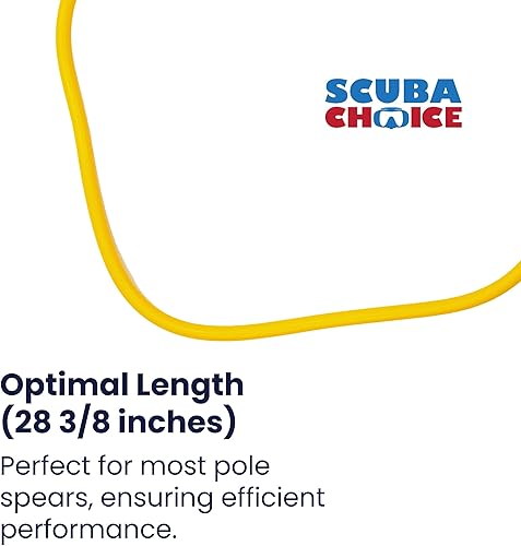 Miniatura 3 de Scuba Choice 38" Rubber Hand Pole Spear Sling, 28-38" Long  Durable, High-Performance Spearfishing Tool, Lightweight & Compact Design for Easy