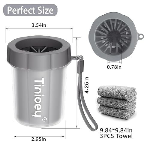 Miniatura 87 de Limpiador de patas de perro para perros grandes (con 3 toallas y cepillo de baño para perro), limpiador de patas de perro, limpiador de patas