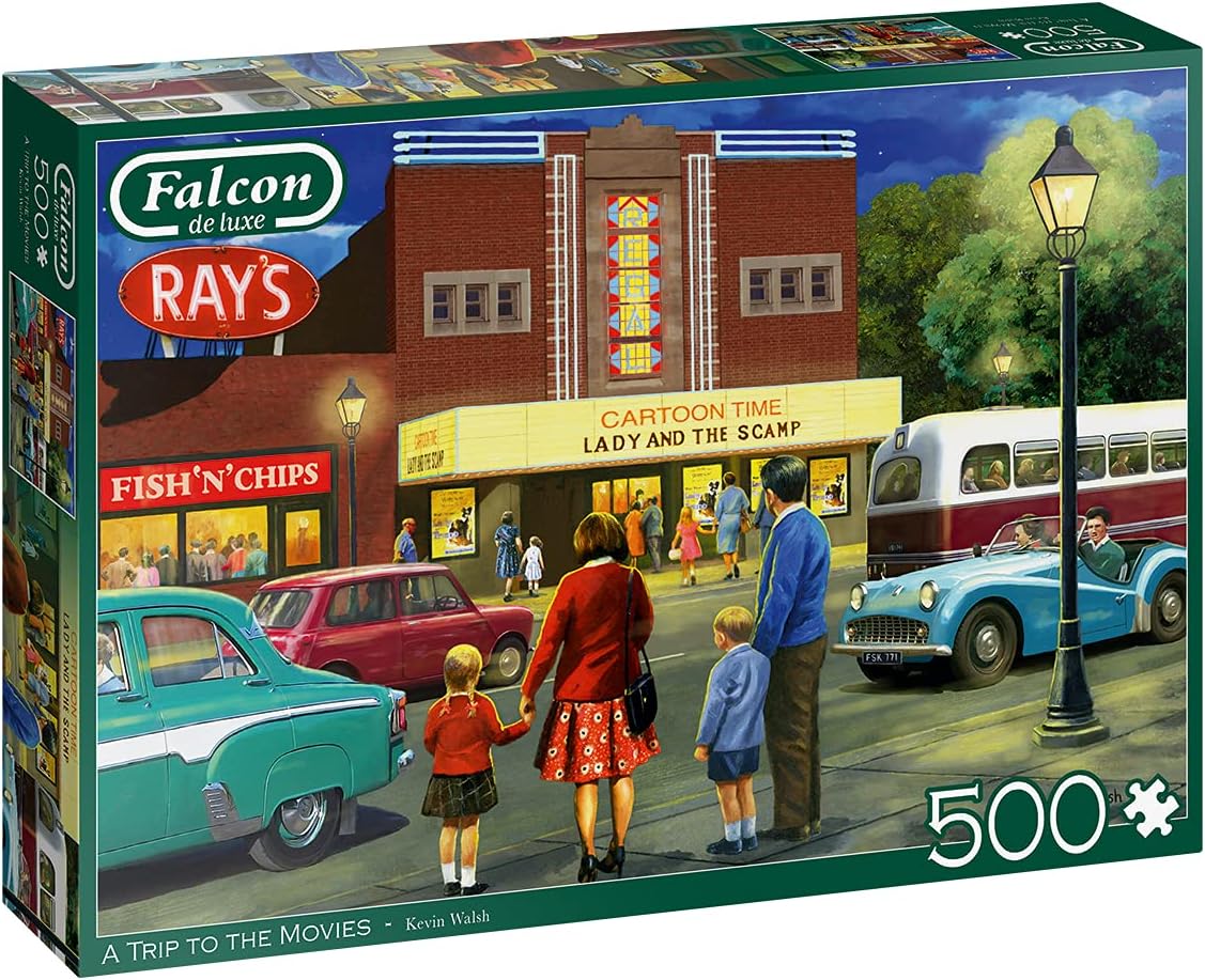 Jumbo, Falcon de luxe - A Trip to The Movies, Jigsaw Puzzles for Adults, 500 piece