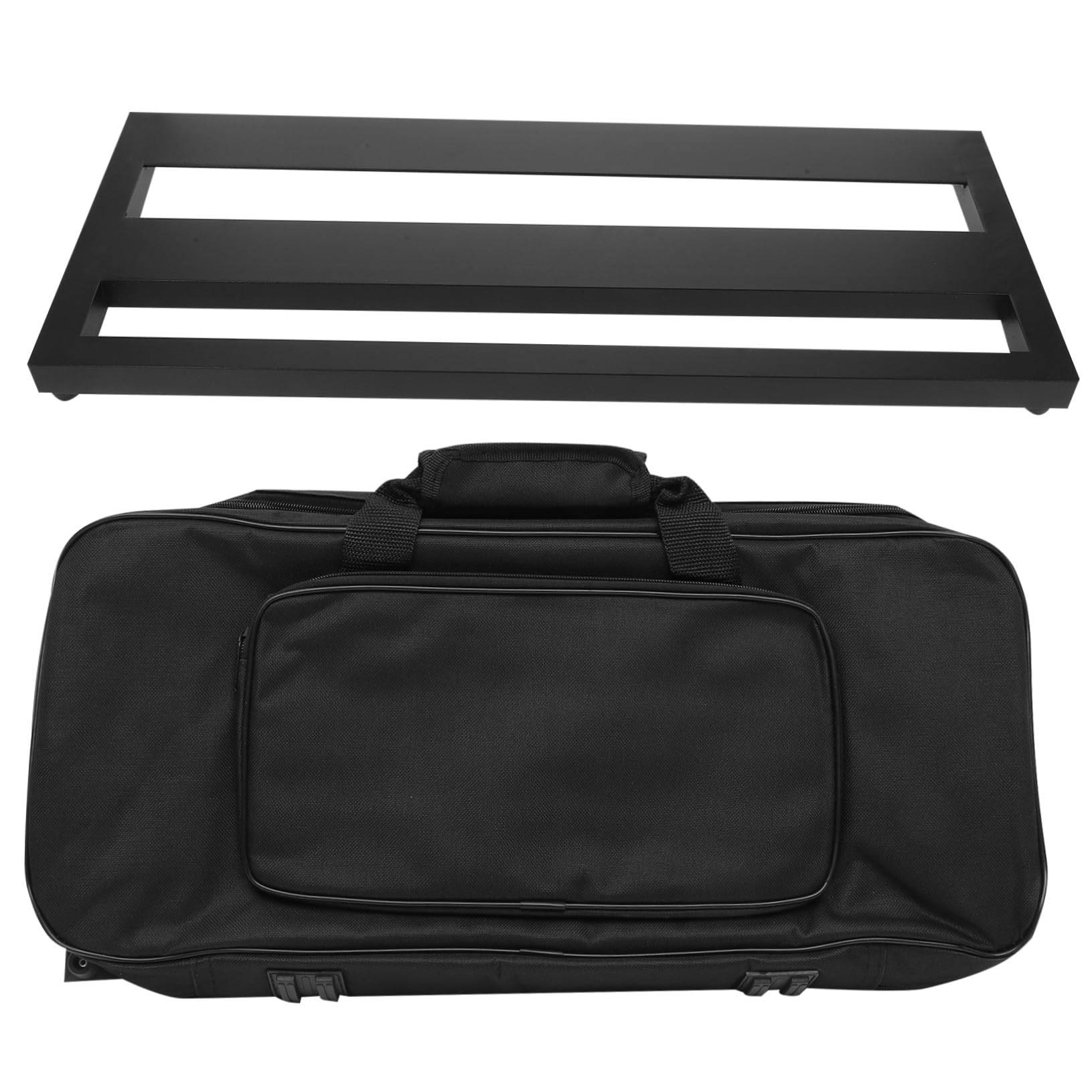 Aluminiumlegierung Gitarren Effektboard Tragbar Langlebig mit Tasche Effector Halterung Stabiles Pedalboard Kompatibel für Gitarre Musiker Zubehör