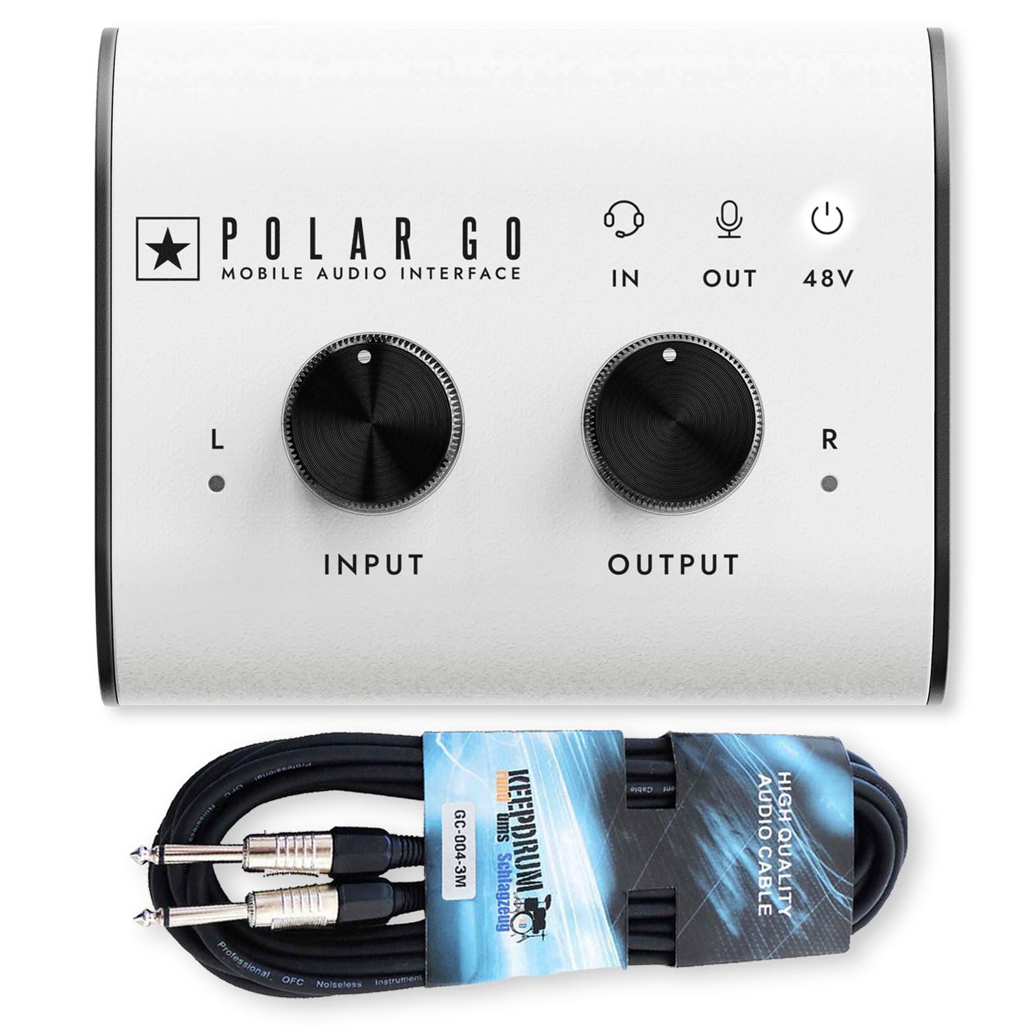 Blackstar Polar GO mobilny 2-kanałowy interfejs audio z keepdrum kabel jack
