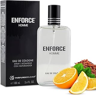 Enforce Homme Eau de Toilette Spray for Men – Long-Lasting Woody Sandalwood Fragrance with Citrus & Musk, Masculine Cologne, Affordable Luxury, Daily Signature Scent - 3.4 Fl Oz