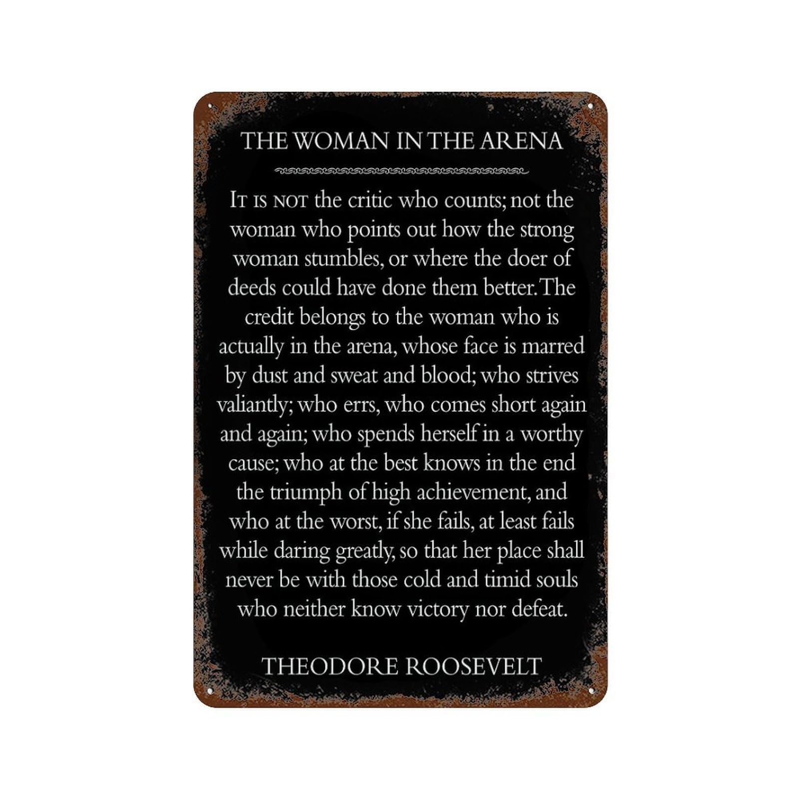 xiaoxiaoshen The Woman In The Arena Wall Decor Art Metal Tin Poster Modern Home Decor Art Home Bar Shop Decorations Vintage Sign 30x20cm