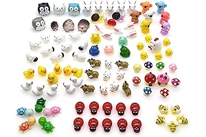 100 Pieces of Miniature Plastic Animals for Fairy Gardens and Decorations