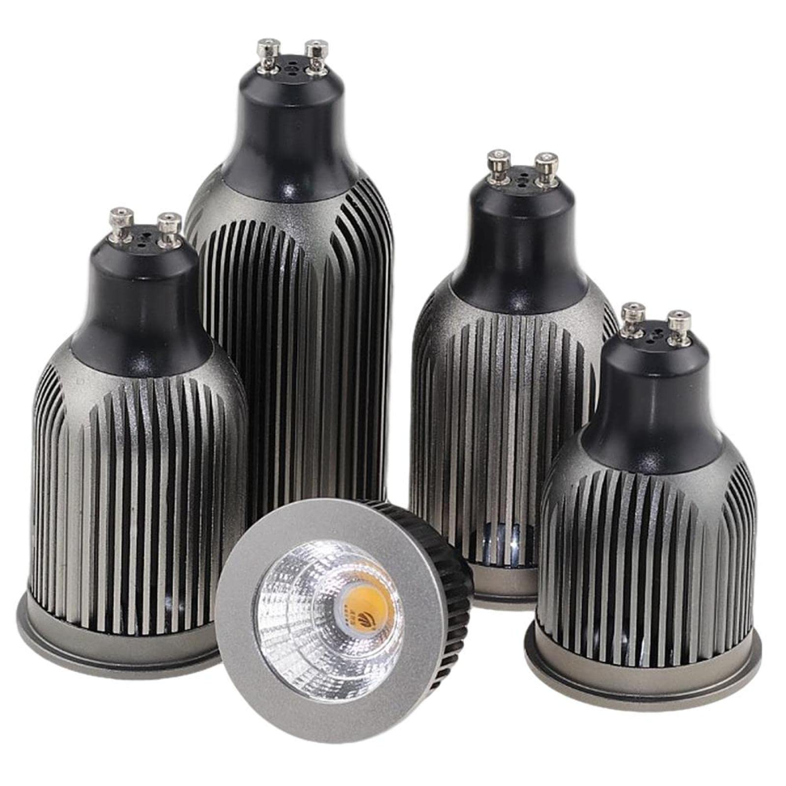 Bombilla de foco LED de disipación de calor 220V 110V 3W 5W 7W 9W 12W COB no regulable GU10 MR16 E27 GU5.3 Lámpara de foco LED,4000-4500K 12w,GU5.3 220V