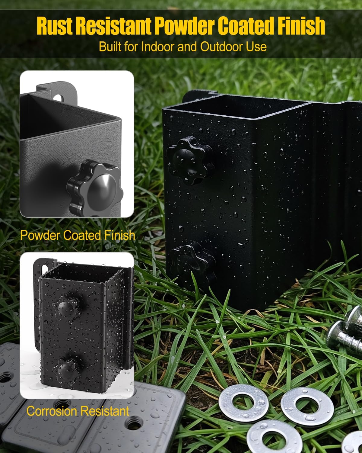 2 Inch Hitch Holder Compatible with Molle Panel, Truck Bed Storage Bracket
