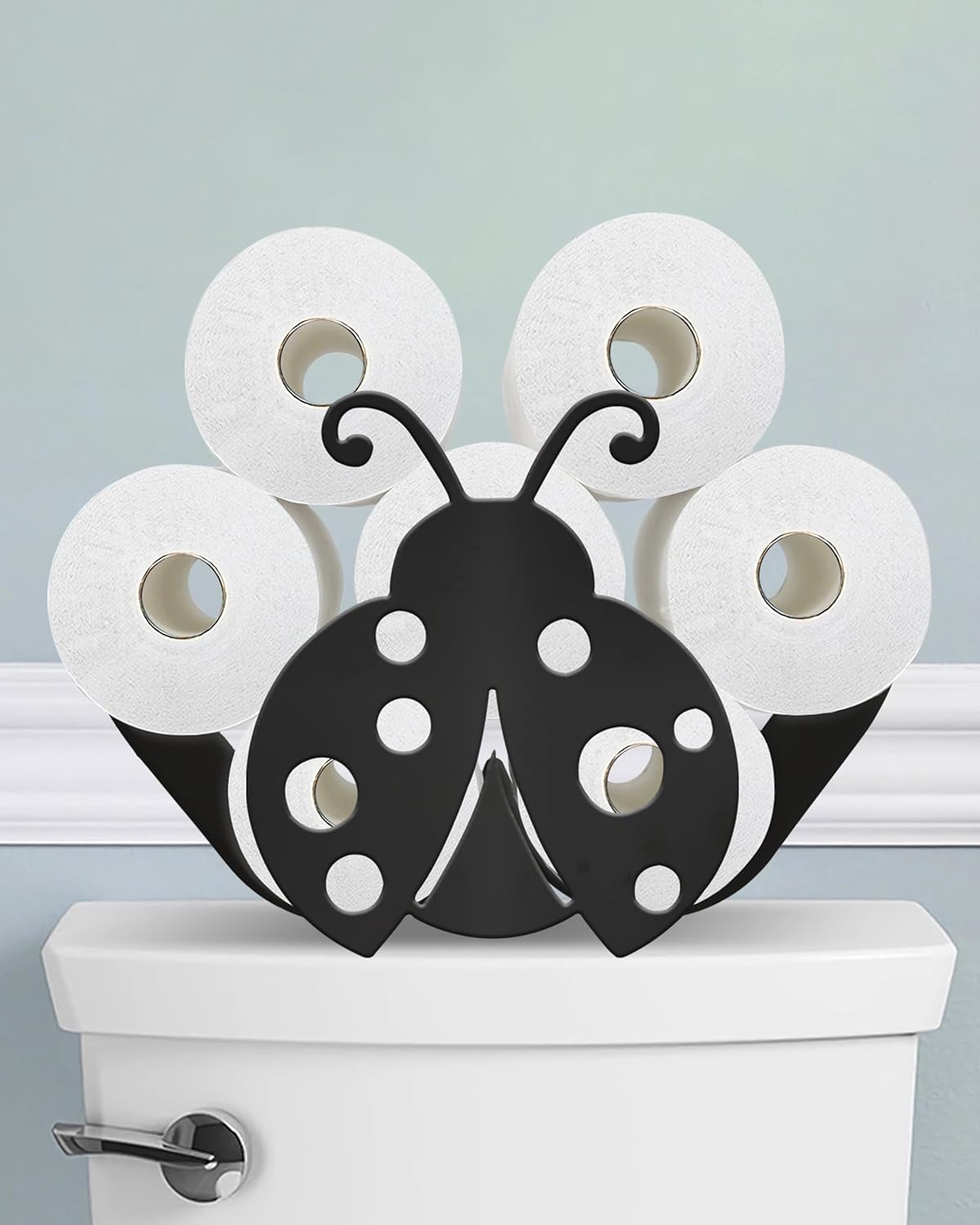 Dog Toilet Paper Holder Stand for Extra 8 Rolls, Funny Dwarf Decorative Free Standing Toilet Paper Storage, Farmhouse Bathroom Animal Decor Accessories Storage Cabinet