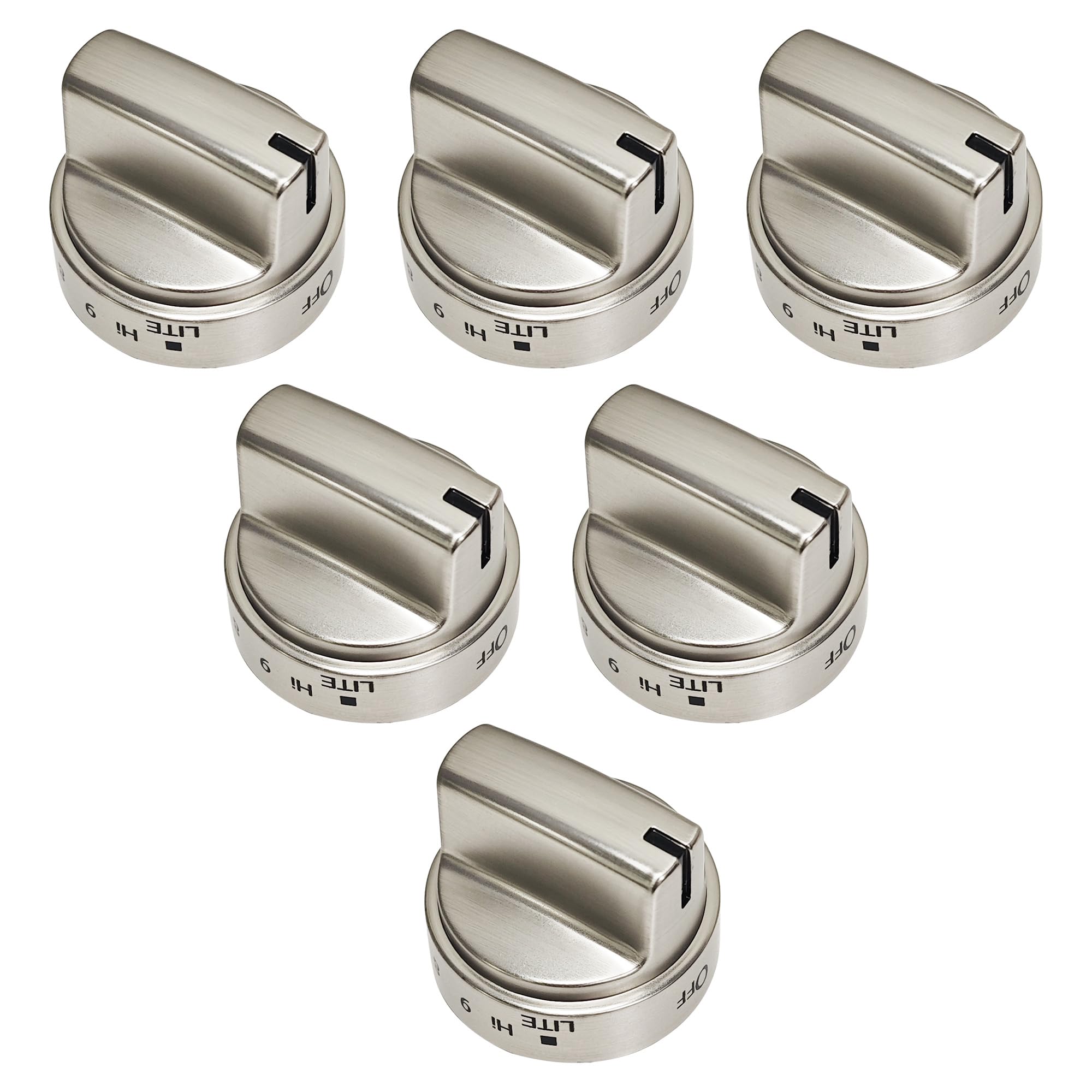 6 Pack WB03X24818 Stove Knob Compatible with GE Gas Stove Knobs