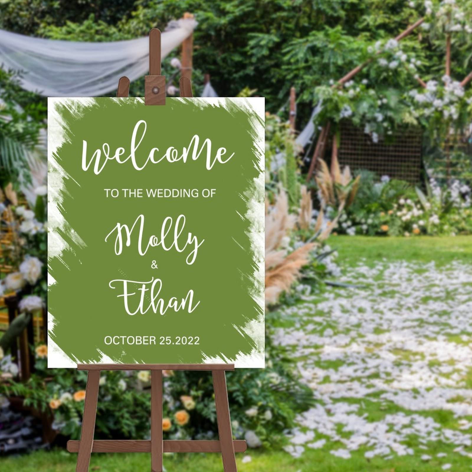 Panneau personnalisé Welcome to The Wedding of pour guider vos invités sans stress au mariage