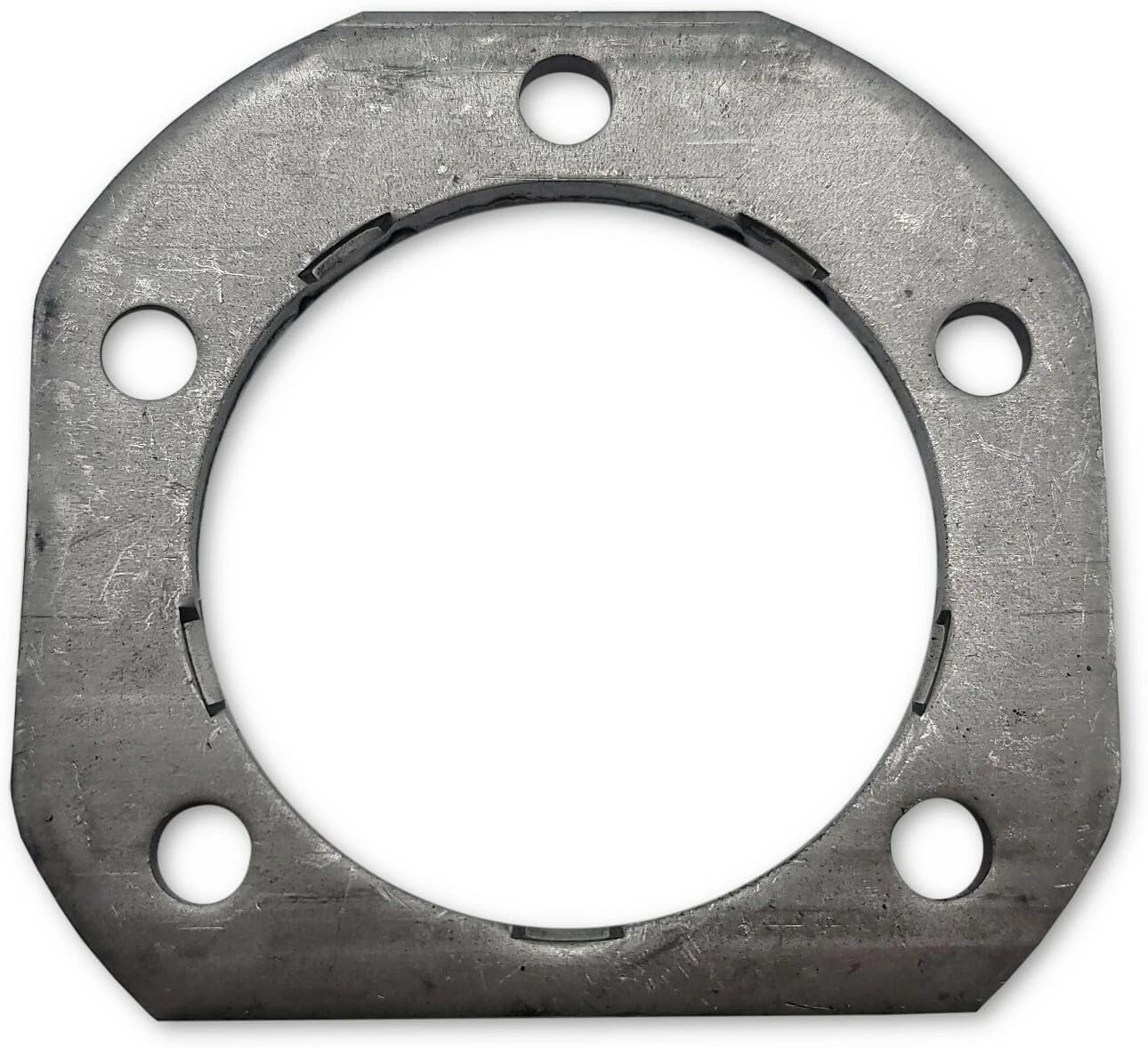 4-Pack Trailer Brake Backing Plate Flange – 3-1/8" Center Hole, 5-Bolt Round Pattern – Weld-On for 5.2K–7K lb Axles – 12" x 2" Drum Brake Compatible – Heavy Duty Steel
