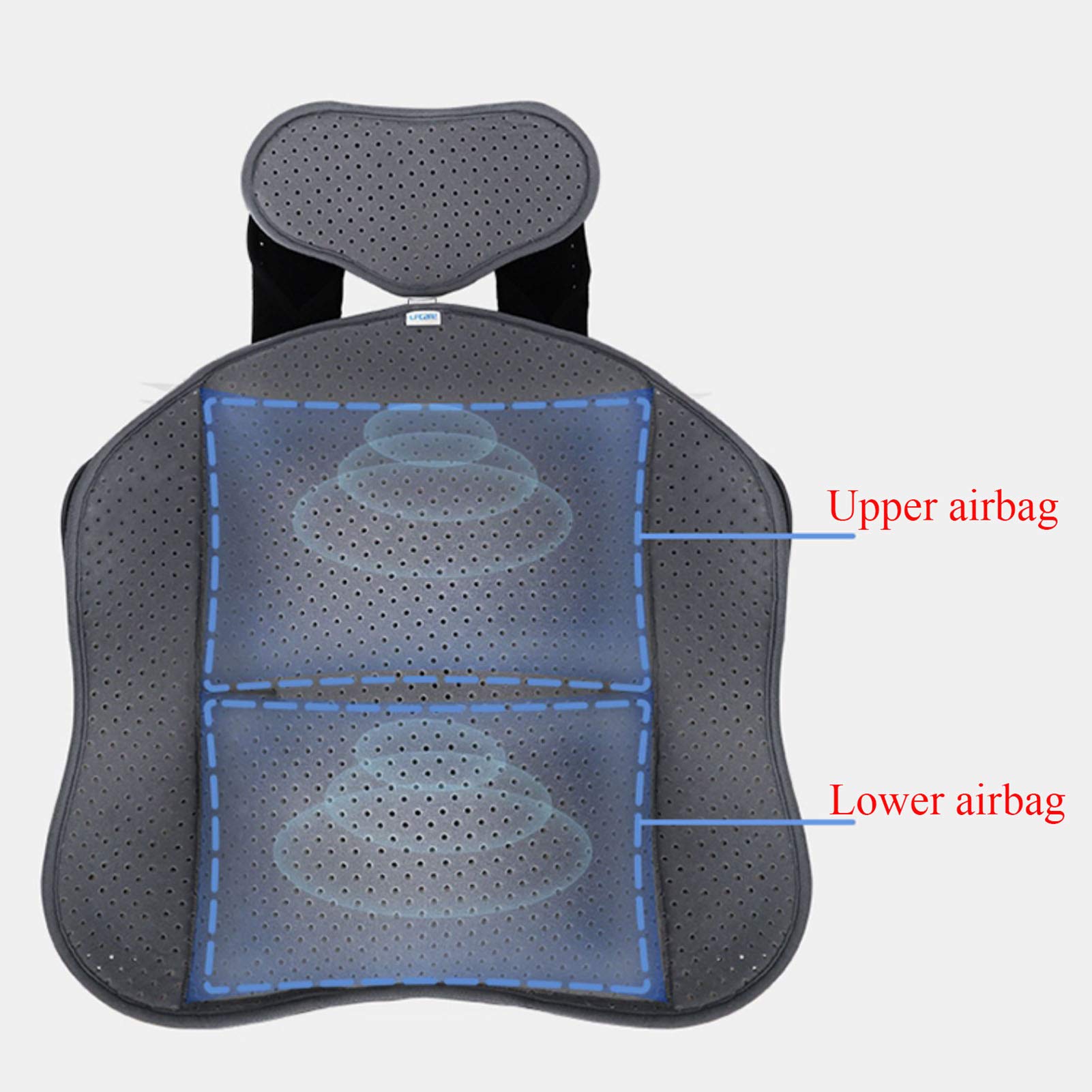 Soporte espinal toracolumbar fijo, soporte torácico de espalda completa - Alivio del dolor y enderezador para fracturas, posoperatorio, hernia discal, trauma espinal, escoliosis leve (gris2)