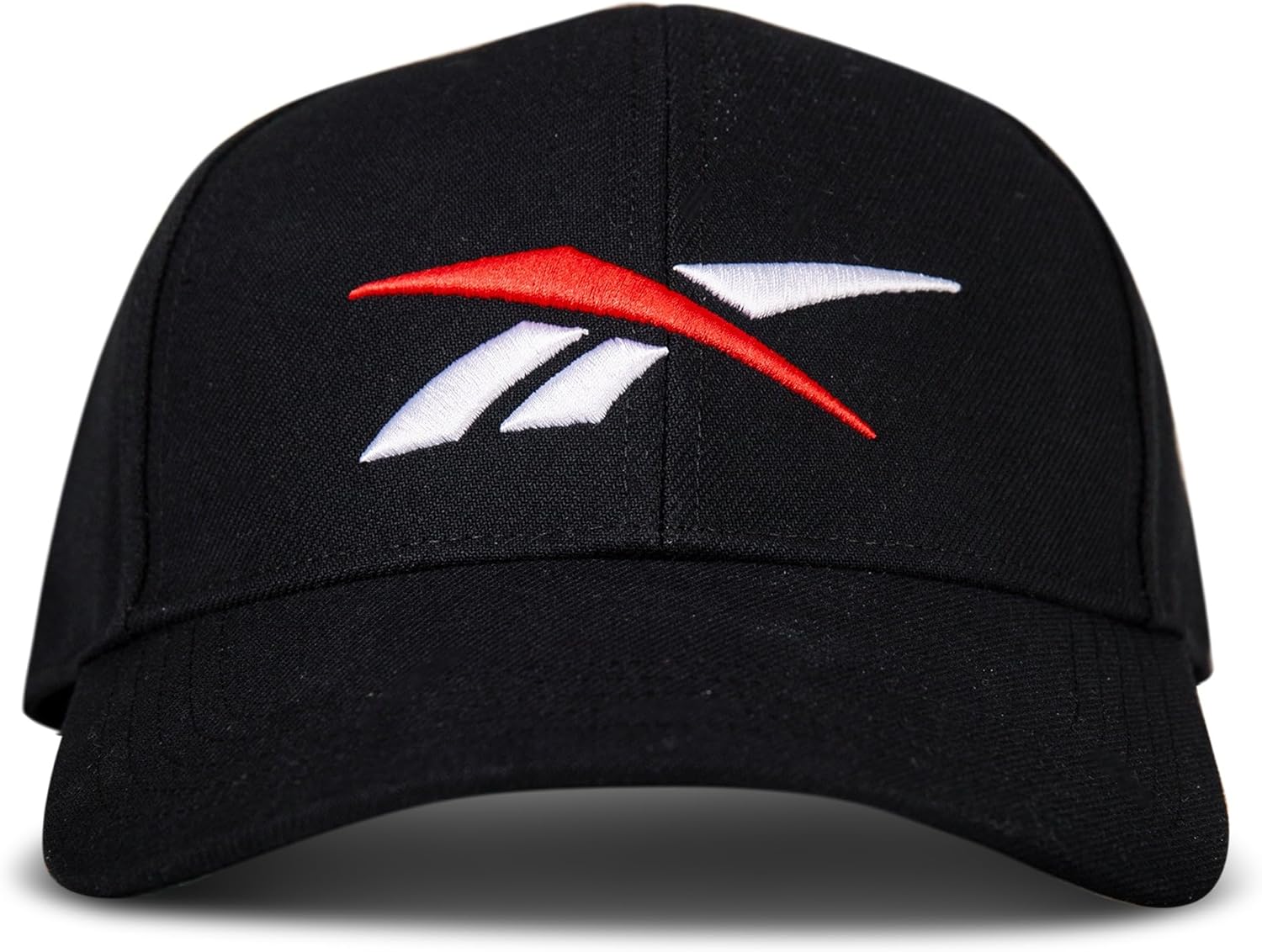 Reebok Vector Baseball Hat | Quick-Drying | Adjustable | Snapback | Everyday | Sun Protection - Black