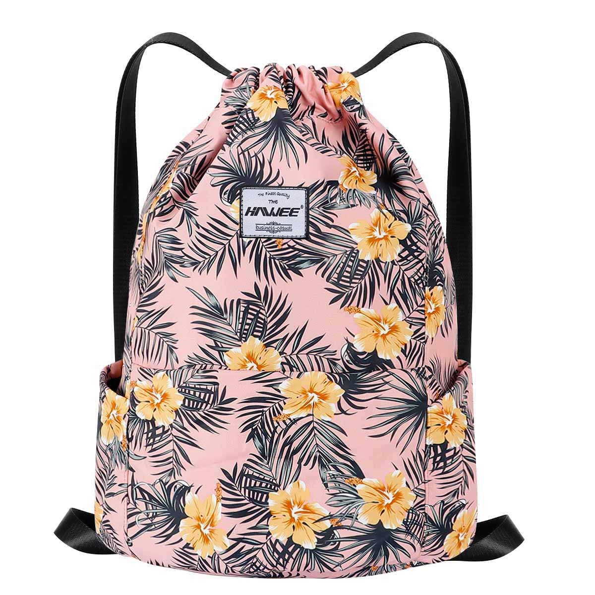 Impermeable Casual Mochila con Cordón Grande Deporte Bolso de Gimnasia Mochila de Cuerda Unisex para Mujer Hombre Vida Cotidiana Aire Libre Yoga Escuela Playa Nadar — view 27