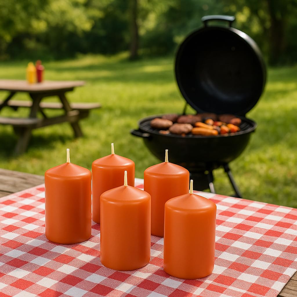 12 Candele Decorative Cilindriche - Cera Antigoccia Profumata - Verde - Per Atmosfera Elegante - Foto 8