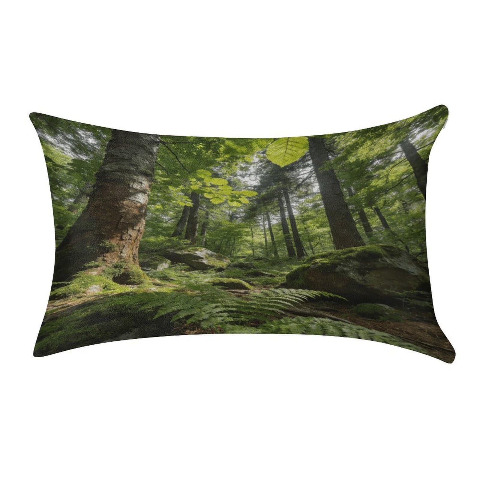 Fodpand Style Forest Pillowcase,Elegant Designed Home Decor,Velvet Pillowcase,Soft And Cozy,Pillow Case Cover With Hidden Zipper For Bedroom, Sofa, Couch